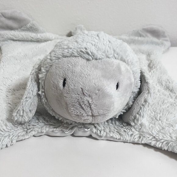 Baby Gund Lopsy Comfy Cozy Lamb Plush Lovey Security Blanket Mat Satin 058935 - Picture 2 of 16